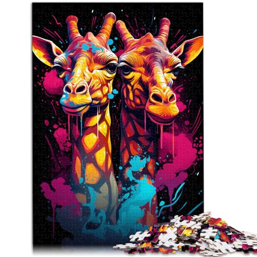 Puzzle, Giraffenmalerei, 2000 Teile, Puzzle, Erwachsene, Geschenke, 70 x 100 cm, graue Kartenpuzzles für Jugendliche und Erwachsene, Lernspielzeug von SYUNFEI