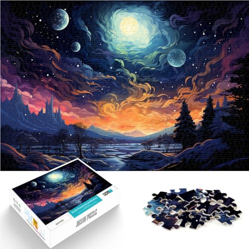 Puzzle für Erwachsene mit 2000 Teilen, schöne Landschaft, Denkspiel, Lernspiel für Geburtstag, Weihnachten, 70 x 100 cm, geeignet für Jugendliche ab 14 Jahren von SYUNFEI