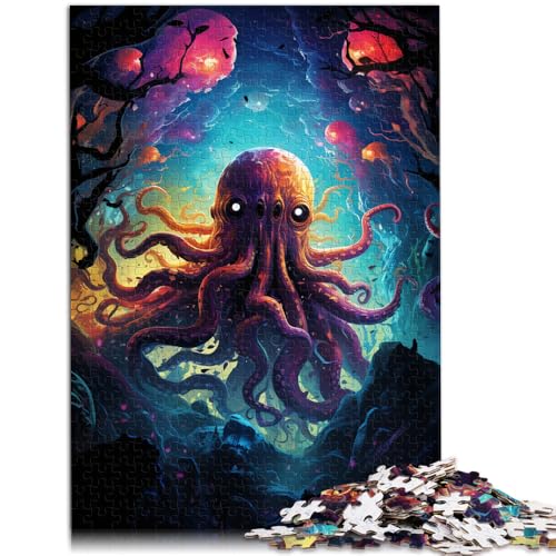 2000-teiliges Puzzle für Erwachsene, Weltraum-Oktopus, Malen, Lernen, Lernpuzzle, Weihnachts- und Geburtstagsgeschenke, 27,56 x 39,37 Zoll, von SYUNFEI