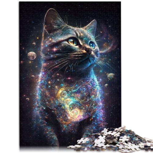 Puzzle, abstrakte Katze, 1000 Teile, Lernspiele, 50 x 75 cm, Holzbrettpuzzle für Erwachsene und Kinder ab 14 Jahren, Lernspiel für Erwachsene und Kinder Puzzle, abstrakte Katze, 1000 Teile, Lernspiele, 50 x 75 cm, Holzbrettpuzzle für Erwachsene und Kinder ab 14 Jahren, Lernspiel für Erwachsene und Kinder von SYUNFEI
