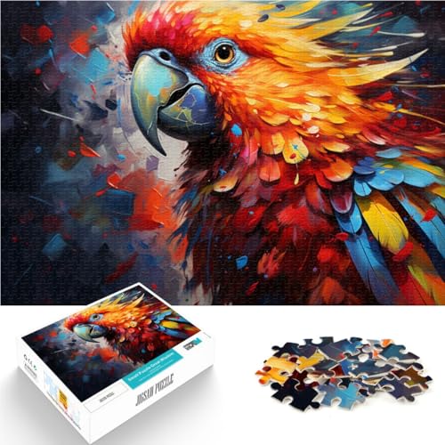 Puzzle für Erwachsene, 2000 Teile, Farbiges Papageien-Mal-Lernpuzzle, perfekte Dekoration, 27,56 x 39,37 Zoll, für Teenager ab 14 Jahren von SYUNFEI