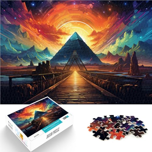 1000-teiliges Puzzle für Erwachsene, das zur Pyramide führt. Familienaktivitäts-Puzzle. Geeignet als Schreibtischdekoration. 14,96 x 20,47 Zoll. Für 14-Jährige. 1000-teiliges Puzzle für Erwachsene, das zur Pyramide führt. Familienaktivitäts-Puzzle. Geeignet als Schreibtischdekoration. 14,96 x 20,47 Zoll. Für 14-Jährige. von SYUNFEI