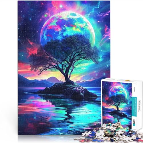 Puzzle für Erwachsene, 2000 Teile, erstaunliches Neon-Fantasie-Natur-Quizspiel, ganze Familie, 27,56 x 39,37 Zoll von SYUNFEI