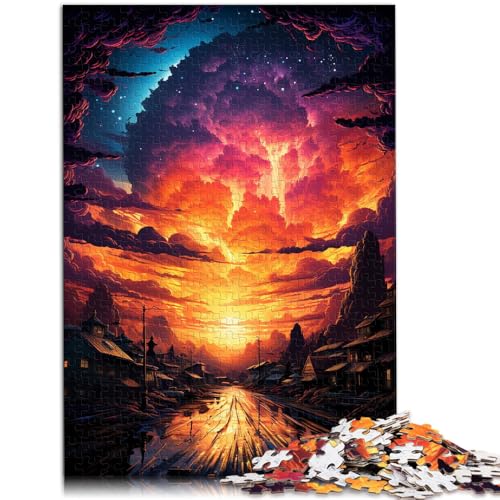 Puzzle für Erwachsene, 2000 Teile, farbenfrohe Sonnenuntergangsstadt, Denkspiel, Stressabbau, schwierige Herausforderung, 70 x 100 cm, für 14-Jährige Puzzle für Erwachsene, 2000 Teile, farbenfrohe Sonnenuntergangsstadt, Denkspiel, Stressabbau, schwierige Herausforderung, 70 x 100 cm, für 14-Jährige von SYUNFEI
