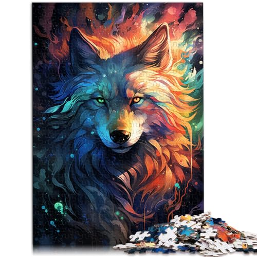 1000-teiliges Puzzle für Erwachsene, galaktisches Tier, Wolf, Quizspiel, Weihnachtswunschliste mit Weihnachtsmann, 50 x 75 cm, für Jugendliche ab 14 Jahren 1000-teiliges Puzzle für Erwachsene, galaktisches Tier, Wolf, Quizspiel, Weihnachtswunschliste mit Weihnachtsmann, 50 x 75 cm, für Jugendliche ab 14 Jahren von SYUNFEI