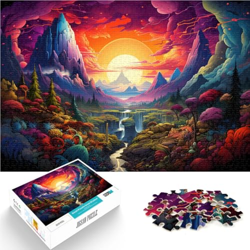 Puzzle für Erwachsene, 2000 Teile, schöner Rundgang, Denkspiel, Lernspiel für Geburtstag, Weihnachten, 27,56 x 39,37 Zoll von SYUNFEI