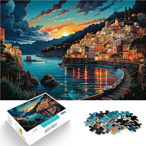 Puzzle für Erwachsene, 2000 Teile, Amalfiküste, Spiele, Spielzeug, Geschenk, Herausforderung für die Gehirnintelligenz, süchtig machendes Spielzeug, 27,56 x 39,37 Zoll, von SYUNFEI