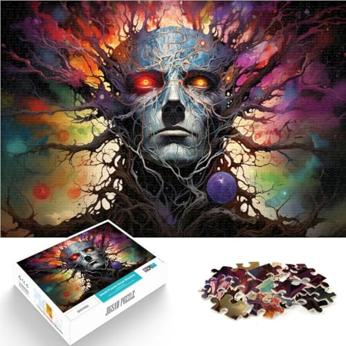Puzzle für Erwachsene, 1000 Teile, Art Demon, Spiele, Spielzeug, Geschenk, Gehirnintelligenz-Herausforderung, süchtig machendes Spielzeug, 14,96 x 20,47 Zoll, für 14-Jährige von SYUNFEI