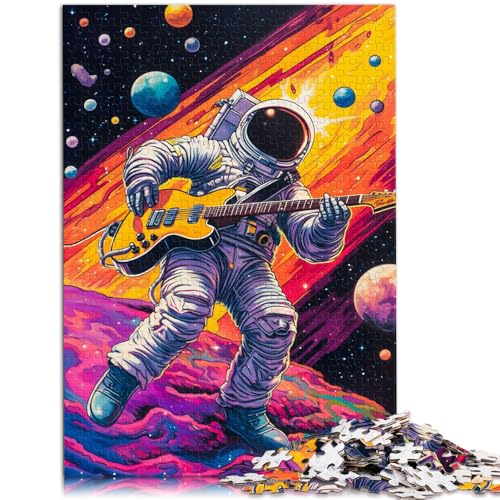2000-teiliges Puzzle für Erwachsene, Astronaut spielt Gitarre, 27,56 x 39,37 Zoll, Geburtstagsgeschenk für Teenager ab 14 Jahren 2000-teiliges Puzzle für Erwachsene, Astronaut spielt Gitarre, 27,56 x 39,37 Zoll, Geburtstagsgeschenk für Teenager ab 14 Jahren von SYUNFEI