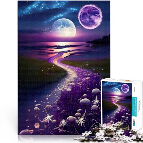 Puzzle für Erwachsene, 1000 Teile, Cosmic Fantasy Beach, anspruchsvolles Spiel, Geschenke, Eltern-Kind-Interaktion, 50 x 75 cm, für Teenager ab 14 Jahren von SYUNFEI
