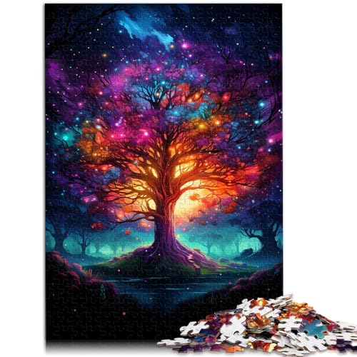Puzzle für Erwachsene, 1000 Teile, Baum der Weisheit, buntes Denkspiel mit passendem Poster und Quizblatt, 26x38cm Puzzle für Erwachsene, 1000 Teile, Baum der Weisheit, buntes Denkspiel mit passendem Poster und Quizblatt, 26x38cm von SYUNFEI