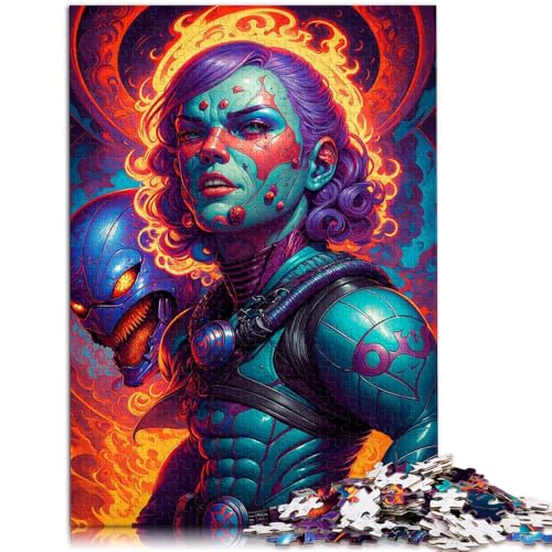 Puzzle für Erwachsene, 1000 Teile, Blaue Königin, Lernspielzeug mit vollständig ineinander greifenden, zufällig geformten Teilen, 14,96 Zoll x 20,47 Zoll von SYUNFEI