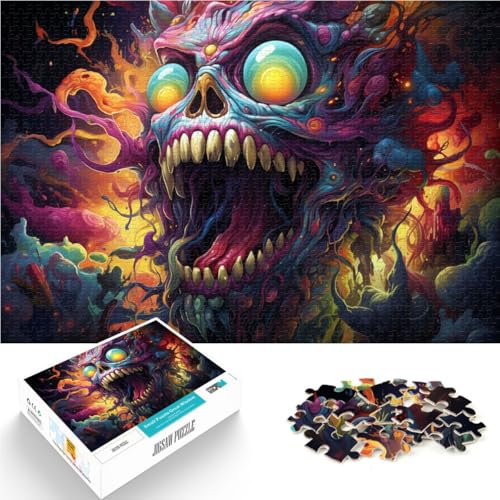 Puzzle für Erwachsene, 1000 Teile, böser Höllendämon, Denkspiel, anspruchsvolles Puzzlespiel und Familienspiel,50x75cm, für Teenager ab 14 Jahren von SYUNFEI