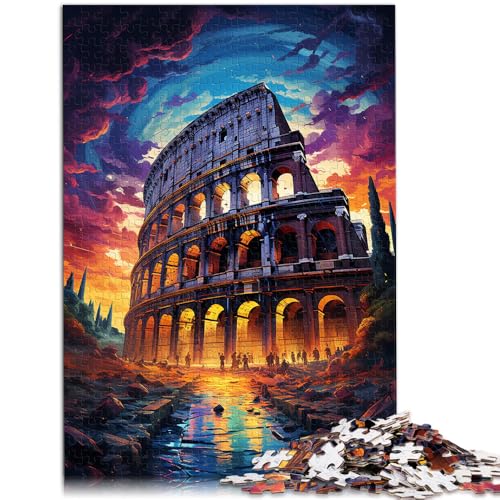 1000 Puzzleteile für Erwachsene, Kolosseum, psychedelisches Denkspiel, geeignet als Schreibtischdekoration,38x52cm, für Teenager ab 14 Jahren von SYUNFEI