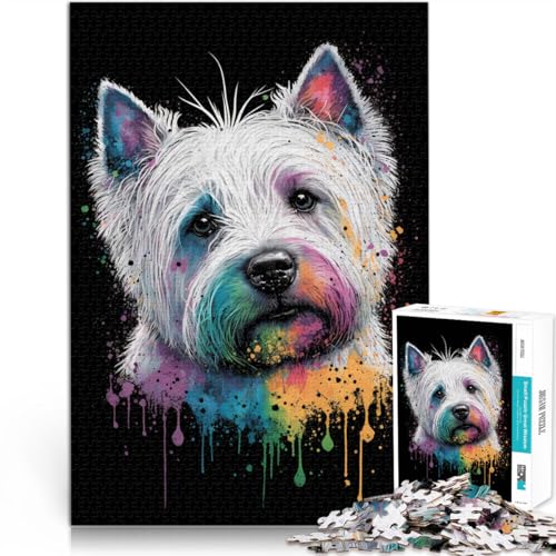 1000-teiliges Puzzle für Erwachsene, buntes Hirsch-Baby-Puzzle – anspruchsvolles Spiel, 38x52 cm, geeignet für Paare von SYUNFEI