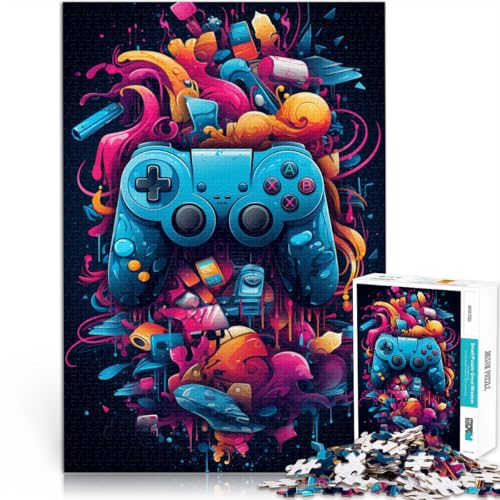 1000 Puzzleteile für Erwachsene, Farbspiel-Controller, Denkspiel, Weihnachtswunschliste mit Weihnachtsmann,38x52cm, für Teenager ab 14 Jahren von SYUNFEI