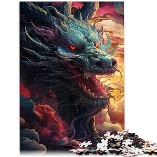 Puzzle für Erwachsene mit 1000 Teilen, chinesischer Drache am Himmel. Denkspiel, ganze Familie,38x52cm Puzzle für Erwachsene mit 1000 Teilen, chinesischer Drache am Himmel. Denkspiel, ganze Familie,38x52cm von SYUNFEI