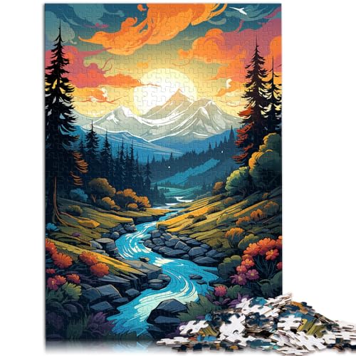 Puzzle für Erwachsene mit 1000 Teilen, Motiv: Schottisches Hochland, Denkspiel, Lernspiel für Geburtstag, Weihnachten,38x52cm von SYUNFEI