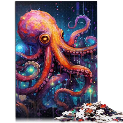 Puzzle für Erwachsene mit 1000 Teilen, Oktopus, pädagogische Herausforderung, anspruchsvoll zu vervollständigen, Aber lustig und humorvoll, 26x38cm, für 14-Jährige Puzzle für Erwachsene mit 1000 Teilen, Oktopus, pädagogische Herausforderung, anspruchsvoll zu vervollständigen, Aber lustig und humorvoll, 26x38cm, für 14-Jährige von SYUNFEI