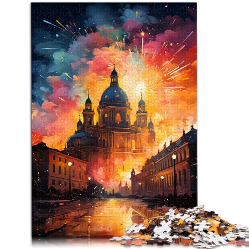 1000-teiliges Puzzle für Erwachsene, der Königspalast von Madrid, Quizspiel, tolles Geschenk für die ganze Familie,50x75cm, für Teenager ab 14 Jahren von SYUNFEI