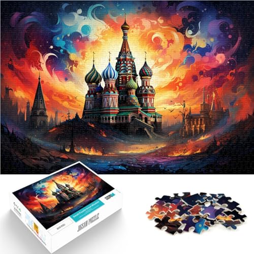 Puzzle mit 1000 Teilen für Erwachsene, der Kreml, eine pädagogische Herausforderung, ganze Familie, 50 x 75 cm, für 14-Jährige von SYUNFEI