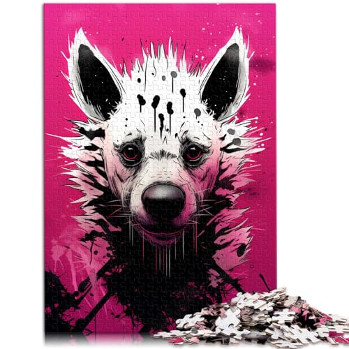 Puzzle für Erwachsene, 1000 Teile, psychedelisches Lernpuzzle „Die Hyäne“, tolles, 50 x 75 cm, für Teenager ab 14 Jahren Puzzle für Erwachsene, 1000 Teile, psychedelisches Lernpuzzle „Die Hyäne“, tolles, 50 x 75 cm, für Teenager ab 14 Jahren von SYUNFEI