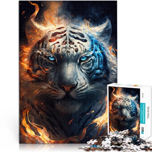 Puzzle für Erwachsene, 1000 Teile. EIN wildes Quizspiel mit dem weißen Tiger. Geeignet als Schreibtischdekoration. 50 x 75 cm. Für Jugendliche ab 14 Jahren. Puzzle für Erwachsene, 1000 Teile. EIN wildes Quizspiel mit dem weißen Tiger. Geeignet als Schreibtischdekoration. 50 x 75 cm. Für Jugendliche ab 14 Jahren. von SYUNFEI