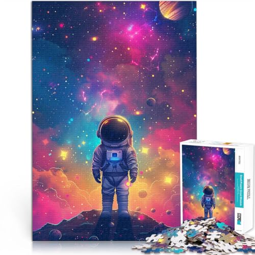 Puzzle für Erwachsene, 1000 Teile, Astronauten-Quizspiel, jedes Teil ist einzigartig – anspruchsvolles Familienspiel,50x75cm, für Teenager ab 14 Jahren von SYUNFEI