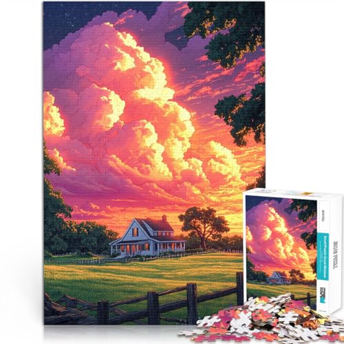 Puzzle für Erwachsene mit 1000 Teilen, Wolken, Denkspiel, Familienspiel, Stressabbau, schwieriges Herausforderungspuzzle, 26x38cm Puzzle für Erwachsene mit 1000 Teilen, Wolken, Denkspiel, Familienspiel, Stressabbau, schwieriges Herausforderungspuzzle, 26x38cm von SYUNFEI