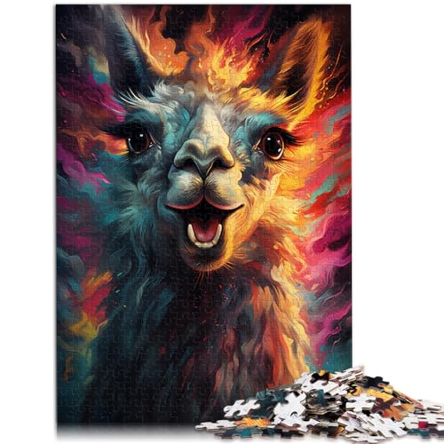 1000-teiliges Puzzle für Erwachsene, Lama, buntes Quizspiel, Herausforderung der Gehirnintelligenz, süchtig machendes Spielzeug, 50 x 75 cm, für Teenager ab 14 Jahren 1000-teiliges Puzzle für Erwachsene, Lama, buntes Quizspiel, Herausforderung der Gehirnintelligenz, süchtig machendes Spielzeug, 50 x 75 cm, für Teenager ab 14 Jahren von SYUNFEI