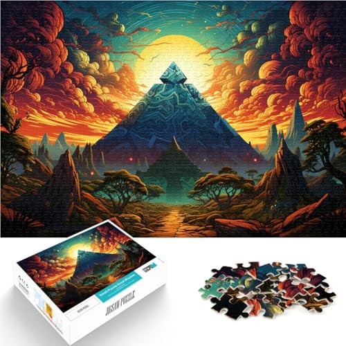 Puzzle für Erwachsene mit 1000 Teilen, Maya-Pyramiden, Wüste, Denkspiel, Geburtstagsgeschenk, Wanddekoration, 26x38cm, für 14-Jährige Puzzle für Erwachsene mit 1000 Teilen, Maya-Pyramiden, Wüste, Denkspiel, Geburtstagsgeschenk, Wanddekoration, 26x38cm, für 14-Jährige von SYUNFEI