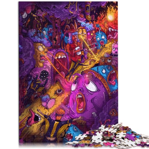 1000-teiliges Puzzle für Erwachsene, Monsterwelt-Quizspiel, jedes Teil ist einzigartig – anspruchsvolles Familienspiel, 50 x 75 cm, für 14-Jährige 1000-teiliges Puzzle für Erwachsene, Monsterwelt-Quizspiel, jedes Teil ist einzigartig – anspruchsvolles Familienspiel, 50 x 75 cm, für 14-Jährige von SYUNFEI