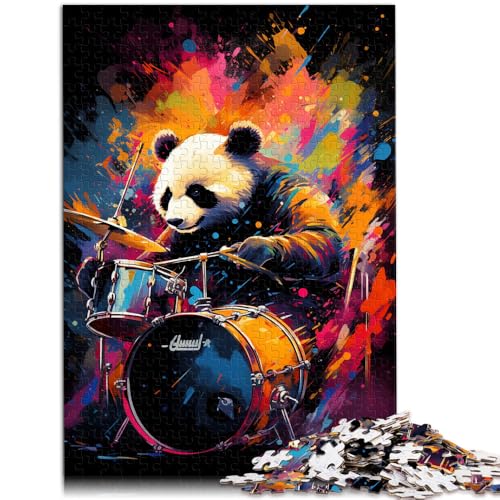 1000-teiliges Puzzle für Erwachsene, Mal-Panda-Quizspiel mit vollständig ineinander greifenden, zufällig geformten Teilen,38x52cm, für 14-Jährige 1000-teiliges Puzzle für Erwachsene, Mal-Panda-Quizspiel mit vollständig ineinander greifenden, zufällig geformten Teilen,38x52cm, für 14-Jährige von SYUNFEI