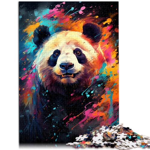 Puzzle für Erwachsene, 1000 Teile, Panda malen, Denkspiel, anspruchsvoll, Aber lustig und humorvoll,38x52cm von SYUNFEI