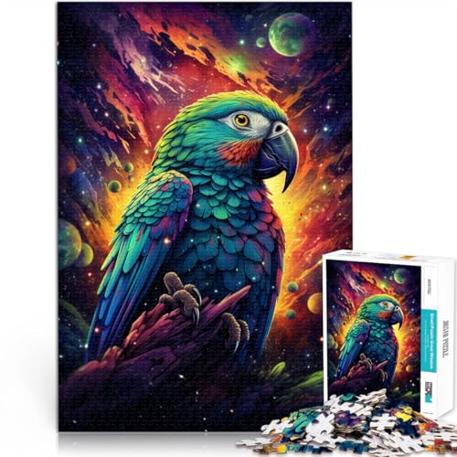 2000-teiliges Puzzle für Erwachsene, Papagei-Weltraum, Lernspielzeug, Geburtstagsgeschenk, Geschenke, Wandkunst, 27,56 x 39,37 Zoll, für Teenager ab 14 Jahren von SYUNFEI