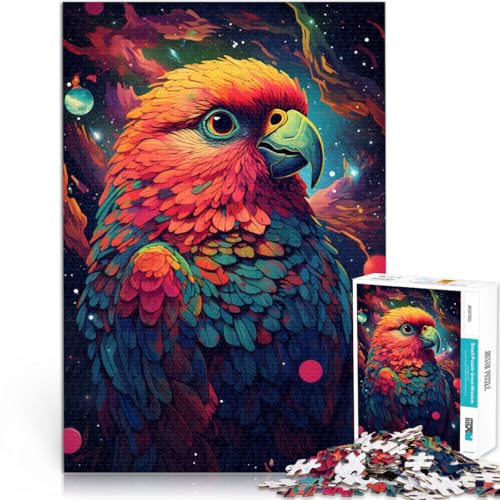 2000-teiliges Puzzle für Erwachsene, Papagei, Weltraum-Lernpuzzle, geeignet als Schreibtischdekoration, 27,56 x 39,37 Zoll, für Teenager ab 14 Jahren von SYUNFEI