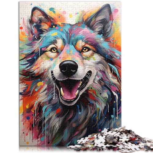 Puzzle für Erwachsene mit 2000 Teilen, Porträt eines Schattenwolfs. Denkspiel, ganze Familie, 27,56 x 39,37 Zoll Puzzle für Erwachsene mit 2000 Teilen, Porträt eines Schattenwolfs. Denkspiel, ganze Familie, 27,56 x 39,37 Zoll von SYUNFEI