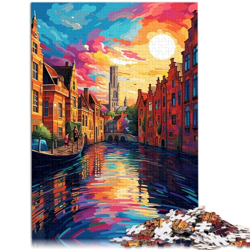 Puzzle für Erwachsene, 2000 Teile, Brügge, Denkspiel, Familienspiel, Stressabbau, schwieriges Herausforderungspuzzle, 27,56 x 39,37 Zoll Puzzle für Erwachsene, 2000 Teile, Brügge, Denkspiel, Familienspiel, Stressabbau, schwieriges Herausforderungspuzzle, 27,56 x 39,37 Zoll von SYUNFEI