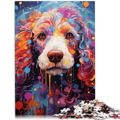 1000-teiliges Puzzle für Erwachsene, Pudel, Malen, Lernpuzzle, anspruchsvolles Puzzlespiel und Familienspiel, 14,96 x 20,47 Zoll 1000-teiliges Puzzle für Erwachsene, Pudel, Malen, Lernpuzzle, anspruchsvolles Puzzlespiel und Familienspiel, 14,96 x 20,47 Zoll von SYUNFEI