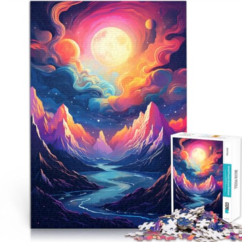 Puzzle für Erwachsene, 1000 Teile, Schöne Berglandschaft, Familienaktivitätspuzzle, 26x38cm, für Teenager ab 14 Jahren Puzzle für Erwachsene, 1000 Teile, Schöne Berglandschaft, Familienaktivitätspuzzle, 26x38cm, für Teenager ab 14 Jahren von SYUNFEI