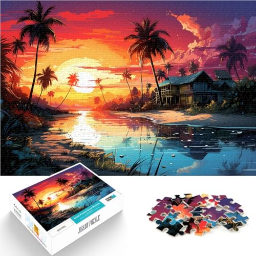 1000-teiliges Puzzle für Erwachsene, wunderschöne Landschaft, Quizspiel, Herausforderung für die Gehirnintelligenz, süchtig machendes Spielzeug,38x52cm, für 14-Jährige von SYUNFEI
