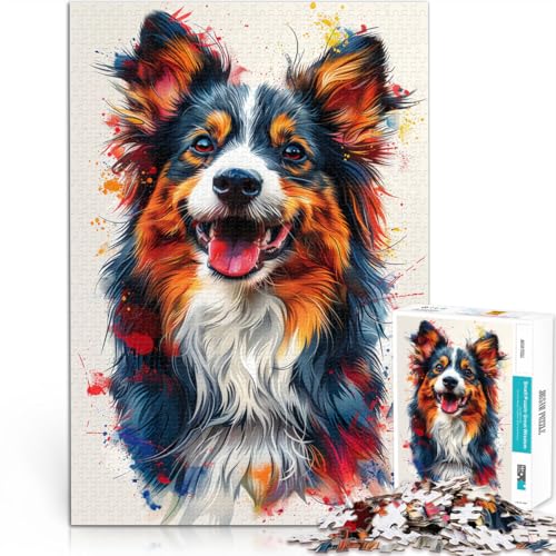 1000-teiliges Puzzle für Erwachsene, schönes Quizspiel mit deutschem Schäferhund, Lernspiel für Geburtstag, Weihnachten, 26x38cm 1000-teiliges Puzzle für Erwachsene, schönes Quizspiel mit deutschem Schäferhund, Lernspiel für Geburtstag, Weihnachten, 26x38cm von SYUNFEI