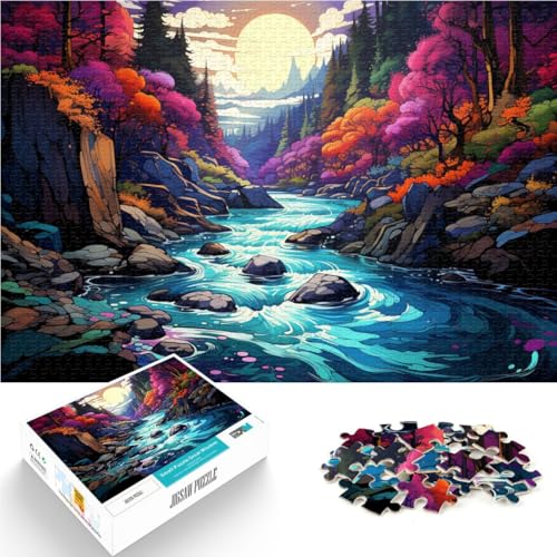 1000-teiliges Puzzle für Erwachsene „Die Schönheit der Akachiho-Schlucht“, Lernspielzeug, Geschenk zum Geburtstag,50x75cm, für Jugendliche ab 14 Jahren von SYUNFEI