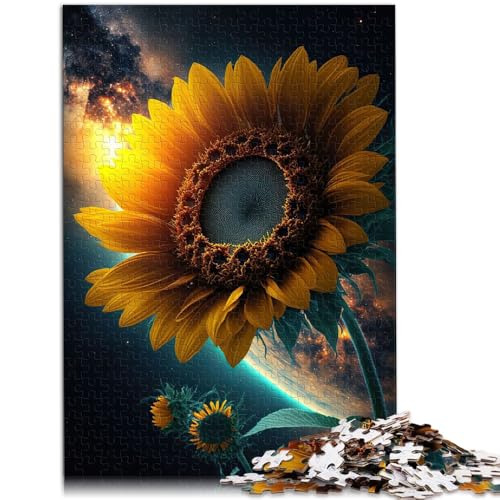 Puzzle für Erwachsene, 2000 Teile, Universum-Sonnenblume, anspruchsvolles Spiel, Geschenke, tolles Geschenk für Spiele, 27,56 x 39,37 Zoll, von SYUNFEI