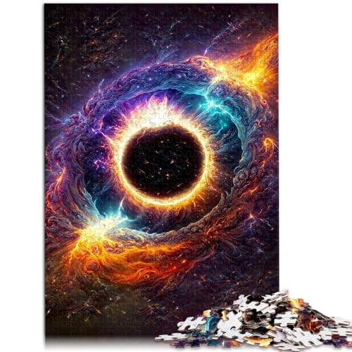 Puzzle für Erwachsene, 1000 Teile, Weltraum-Regenbogenring-Puzzle – anspruchsvolles Spiel, 19,7 x 29,5 Zoll, lustige Puzzles von SYUNFEI