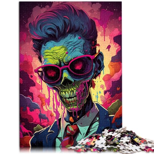 Puzzle für Erwachsene mit 1000 Teilen, wütender Zombie, Denkspiel, ganze Familie, 26x38cm, für Teenager ab 14 Jahren von SYUNFEI