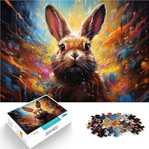 Puzzle 1000 Teile für Erwachsene, Art Bunny, lustige Spiele, 26 x 38cm, tolles Geschenk für Spiele für Teenager ab 14 Jahren Puzzle 1000 Teile für Erwachsene, Art Bunny, lustige Spiele, 26 x 38cm, tolles Geschenk für Spiele für Teenager ab 14 Jahren von SYUNFEI
