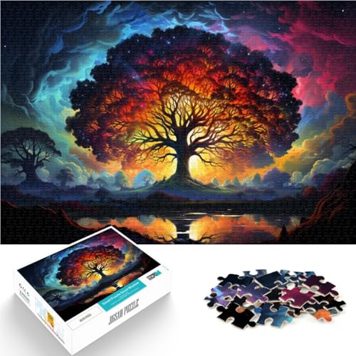 Puzzle 1000 Teile für Erwachsene, Baum-Puzzle, Lernspiele, 50 x 75 cm, zur Heimdekoration, für Teenager ab 14 Jahren Puzzle 1000 Teile für Erwachsene, Baum-Puzzle, Lernspiele, 50 x 75 cm, zur Heimdekoration, für Teenager ab 14 Jahren von SYUNFEI