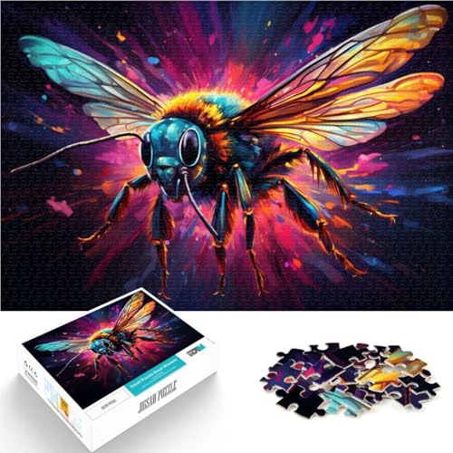 Puzzle 1000 Teile für Erwachsene, Bienenmalspiel, Spielzeug, Herausforderung für die Gehirnintelligenz, süchtig machendes Spielzeug, 10,27 x 14,96 Zoll, Puzzle 1000 Teile für Erwachsene, Bienenmalspiel, Spielzeug, Herausforderung für die Gehirnintelligenz, süchtig machendes Spielzeug, 10,27 x 14,96 Zoll, von SYUNFEI