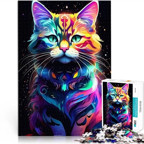 Puzzle 1000 Teile für Erwachsene Graffiti-Katzen-Cartoon-Puzzle Herausforderndes Puzzlespiel und Familienspiel 10,27 Zoll x 14,96 Zoll Puzzle 1000 Teile für Erwachsene Graffiti-Katzen-Cartoon-Puzzle Herausforderndes Puzzlespiel und Familienspiel 10,27 Zoll x 14,96 Zoll von SYUNFEI